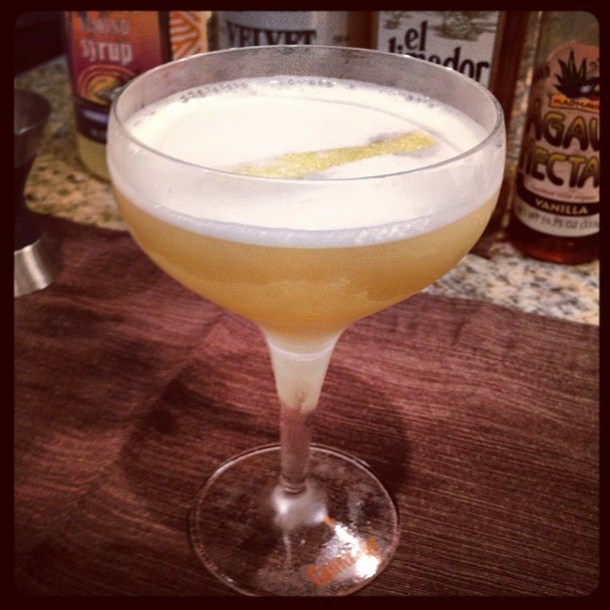 Vanilla Infused Tequila Bee's Knees with Falernum