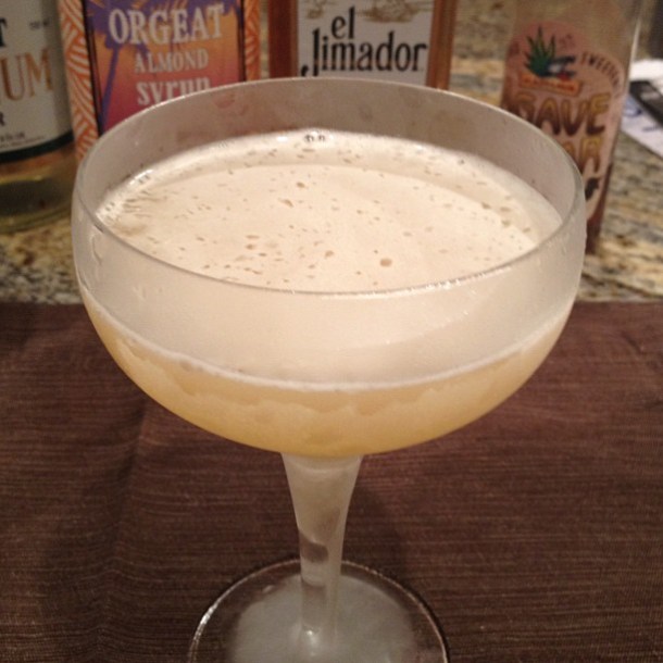 Vanilla Infused Tequila Bee's Knees with Orgeat
